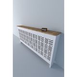 Feyza Design Yüksekliği 81 Cm, Genişliği 160 cm Beyaz Mdf Dresuar Kaplama - Ahşap - Bej - Siyah