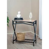 Feyza Design Yüksekliği 83 Cm, Metal ve Ahşap Turuncu Modern Dresuar - Açık Bej