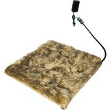 Feyza Design Yumuşak 12V 45X45CM Isıtmalı Kedi Köpek Minder, Konfor ve Sıcaklık Sağlar - Altın - Seçenek 1