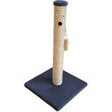Feyza Design Yumuşak Peluş Kedi Tırmalama Tahtası, 52 Cm, Gri - Seçenek 1