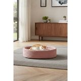Feyza Design Yumuşak Peluş Kedi Yatağı, Konforlu ve Şık Tasarım 45 cm Çapında - Ahşap - Bej - Seçenek 1
