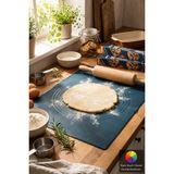 Feyza Design Yumuşak Silikon Hamur Açma Matı, 42X35 Cm, Pratik ve Dayanıklı Kullanım - Antrasit