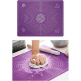 Feyza Design Yumuşak ve Kullanışlı Silikon Hamur Açma Matı 65X45, Pratik ve Dayanıklı Tasarım - Cappuccino