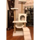 Feyza Design Yumuşak ve Renkli Kedi Tırmalama ve Oyun Evi Seti - Seçenek 1
