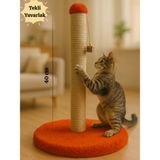 Feyza Design Yuvarlak Tabanlı Tekli Kedi Tırmalama Tahtası 42 Cm, Renk Seçenekleri - Seçenek 1