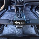 Feyza Oto Toyota Auris Serisi 2013 - 2018 Arası 8d Diamond Kaymaz Taban Araca Özel Havuzlu Deri Oto Paspas Tam Koruma ve Hızlı Montaj 1 Yıl Garantili Araca Birebir Ölçü - Koyu Gri