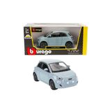 Feyza Oyuncak Fiat 500E 2023 Model Oyuncak Araba, 1:24 Ölçek, Mavi, Açılır Kapılı, Metal, 14 cm