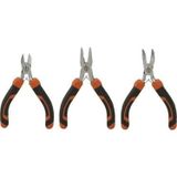 FEYZA YAPI 3 Lü Mini Pense Seti Yan Keski Kargaburun Elektrikci Seti Hobi Profesional Kullanım