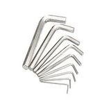 FEYZA YAPI Alyan Seti Mini Alyan Anahtarı Takımı 9 Parça Set Çelik 9’Lu Birer adet 2MM-2,5MM-3MM-3,5MM-4MM-5MM-6MM-8MM. 10 MM
