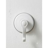 FEYZA YAPI Beyaz Güçlü Yapışkanlı Banyo Vakumlu Vantuzlu Askılık
