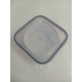 Feyzade Fresco Cam Kilitli Saklama Kabı 1 Adet 1150CC Kare (FRS-249) - Gri