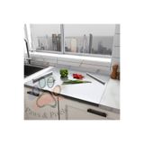 FeyzaDesign 304 Paslanmaz Çelik Tezgah Koruyucu 30x40 cm, Hijyenik ve Dayanıklı