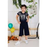 Feyzamavm Kız Çocuk Payetli Tulum - 9 - 10 Yaş - Renkli