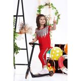 Feyzamavm Payetli Kırmızı Taytlı Kız Çocuk Takım - 10 - 11 Yaş