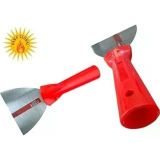 FEYZAYAPI Plastik Saplı Metal Spatula Sıva Duvar Macun Boya Kazıma Ispatulası 16 cm Takılabilir Sap