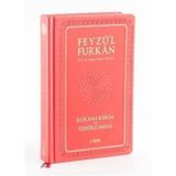 Feyzü'l Furkan Kur'an-ı Kerîm ve Tefsirli Meali (Orta Boy - Mushaf ve Meal - Ciltli) Pembe