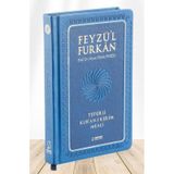 Feyzü'l Furkan Tefsirli Kuranı Kerim Meali Lacivert (Büyük Boy-Sadece Türkçe Meal-Kalın Cilt)