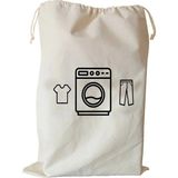 Feza Bagg Store Çamaşır Makinası Desenli Kanvas Çok Amaçlı Kirli Çamaşır Torbası 50X70 1 Adet