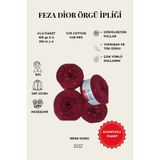 Feza Dior El Örgü İpliği 100 gr – 4’lü Paket – 310 m – %75 Cotton %25 PES – Yumuşak ve Tok Doku