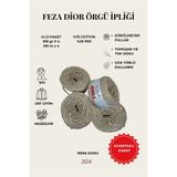 Feza Dior Pullu Örgü İpi 4’lü Set 100gr – 310m – Pamuk Karışımlı El Örgü İpliği