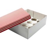 Feza Kutu 22X30X10 Düz Kapaklı 12'li Cupcake Kutusu (10 Adet)