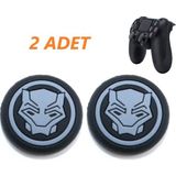 Feza Ps4 Dualshock 4 2 Adet Panter Kabartma Desenli Analog Başlığı