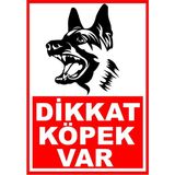Fezzstore Fezzprint Dikkat Köpek Var 25X35 Uv Baskı Dekota Dış Mekan Için Uygundur