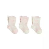 F&f Baby Ayaktan Çıkmayan Bebek Çorabı 3 Lü Set Pembe Kalpli 0-6 Ay