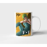 Ff Jojo's Bizarre Adventure Anime Tasarım Kupa - Hediyelik Kupa - Baskılı Kupa - 001 - Beyaz - 300 ml