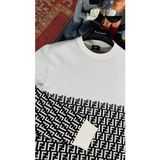 Ff Logo Detaylı Erkek Beyaz Kazak - XL