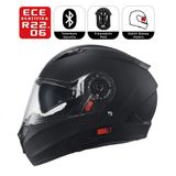 FF868 Night Motosiklet Kaskı Güneş Vizörlü Çene Açılır Motorcu Kask