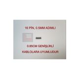 FFC 16 Pin 0.5mm Adımlı Flex Kablo Sabitleyici Konnektör Soketi Sabitleme Fleks Bağlama Aparatı