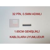 FFC 32 Pin 0.5mm Adımlı Flex Kablo Sabitleyici Konnektör Soketi Sabitleme Fleks Bağlama Aparatı