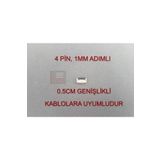 FFC 4 Pin 1mm Adımlı Flex Kablo Sabitleyici Konnektör Soketi Sabitleme Fleks Bağlama Aparatı