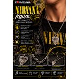 FG KONNİCHİWA Nirvana Kolye – Smiley Logolu Pena Gitar Grunge Rock Müzik Kolyesi