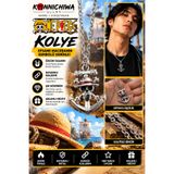 FG KONNİCHİWA One Piece Kolye – Hasır Şapkalı Korsan Sembolü Anime Kolye LUFFY