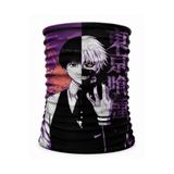 FG KONNİCHİWA Tokyo Ghoul Bandana Anime Yüz Maskesi ve Boyunluk ve Günlük ve Motosiklet Kullanımı UV Korumalı Çok Amaçlı Boyunluk