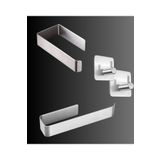 FH DESIGN Paslanmaz Çelik Kağıt Havlu Askılığı / Tuvalet Kağıtlığı / 2 Adet Paslanmaz Çelik Banyo Askısı