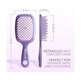 Fhı Heat Unbrush Islak ve Kuru Havalandırmalı Dolaşık Açıcı Saç Fırçası, Lavanta Koyu Mor - Option-1