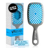 FHI HEAT Unbrush Islak ve Kuru Havalandırmalı Saç Fırçası, Açık Mavi/Gri