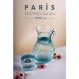 Fhilli Paris - El Üretimi Cam Sürahi 2 Litre
