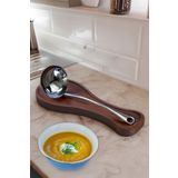 Fhilli Resto - Ahşap Tezgah Üstü Kirli Kepçe Kaşık Altlığı 28 cm
