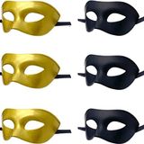 Fhlaasm Erkek Maskeli Balo Maskesi, Roma Yunan Mitolojik Maske Cadılar Bayramı Noel Cosplay Mardi Gras Partisi için Uygun (3B + 3G, 6'lı Paket)