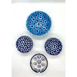 Fi Hediyelik Nazar Boncuklu Hand Made Sunum 4’lü Çerezlik Seti - 4 Adet