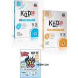 Fi Yayınları 8. Sınıf Matematik + Fen Bilimleri Kod 36 Haftalık Deneme (5 Li Genel Deneme Hediyeli)