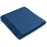 Fialka Waffle Tek Pike Mavi Çift Kişilik - 220x260