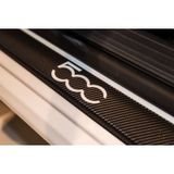 Fiat 500 L Carbon Fiber Kapı Eşiği Yazısı Sticker Boya Koruma