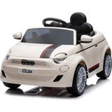 Fıat 500 Lisanslı Akülü Araba 12V - Beyaz