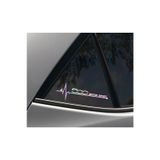 Fiat 500 Yan Cam Sticker Oto Kapı 20 Cm X 7 Cm Holo-Chroma