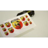 Fiat Abarth Logo 3M 3D Damla Silikon Torpido Bagaj Çamurluk Logo